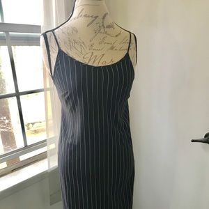 Express Strappy Pinstriped Dress